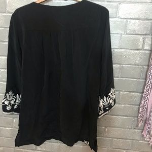 Sigrid Olsen Tops - sigrid olsen signature // black silk peasant top m Sigrid Olsen Tops - sigrid olsen signature // black silk peasant top m